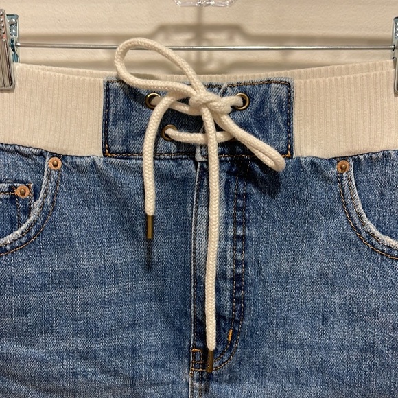 NWT BDG Urban Outfitters Distressed Denim Drawstring Skirt Y2K 90s - Picture 4 of 9